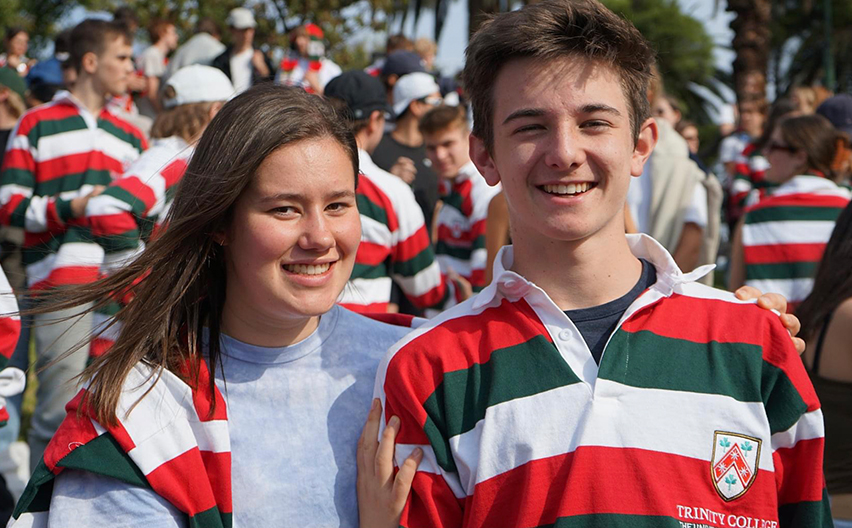 Lucy Haig at Trinity sporting event
